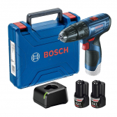 Parafusadeira/furadeira Bosch Com Impacto 12 V Gsb 120-Li Com Maleta + 2 Baterias Bivolt 06019G81E0-000