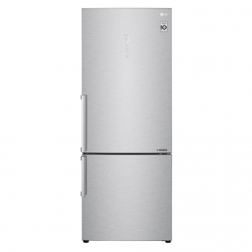 Refrigerador Smart LG Botton Freezer 451 Litros 127V Inox GC-B659BSB